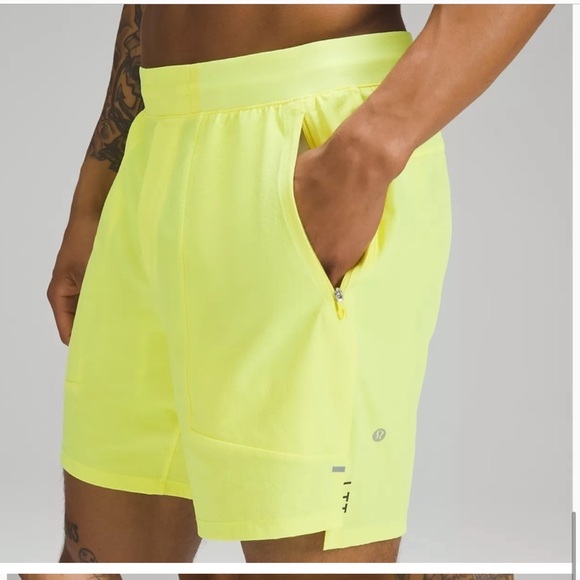 lululemon athletica Other - Lululemon Men’s License To Train 7” Shorts FADED ZAP *RARE* Bright Sz Small NWT